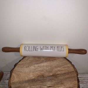Rae Dunn Rolling With My Peeps Rolling Pin
